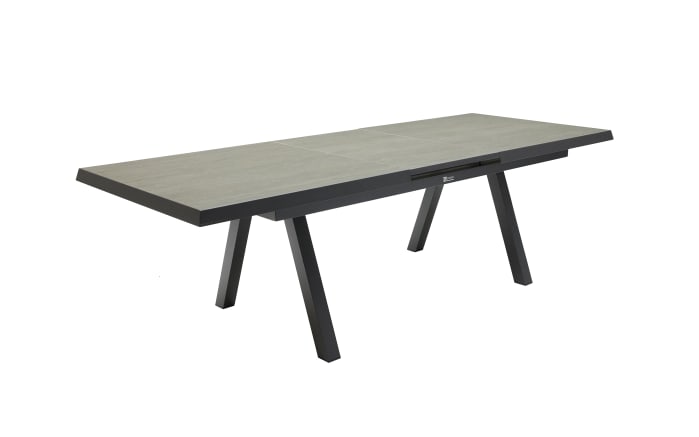 Ausziehtisch Vivera-Stone, anthrazit, inkl. Synchron-Auszug-04