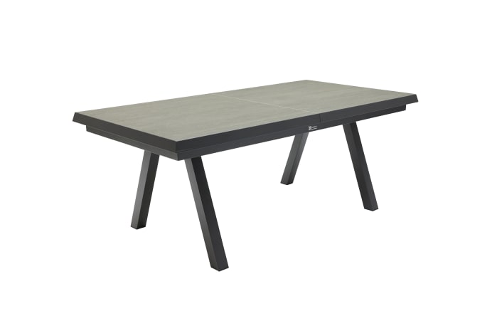 Ausziehtisch Vivera-Stone, anthrazit, inkl. Synchron-Auszug-01