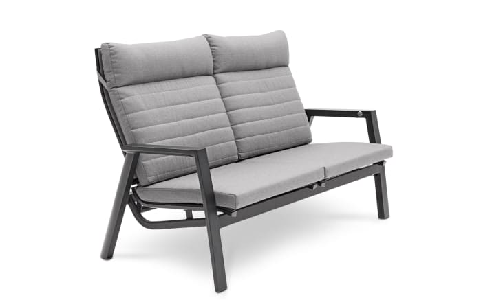 Gartensofa Ascella, Aluminiumgestell in anthrazit, mit manueller Rückenverstellung-01