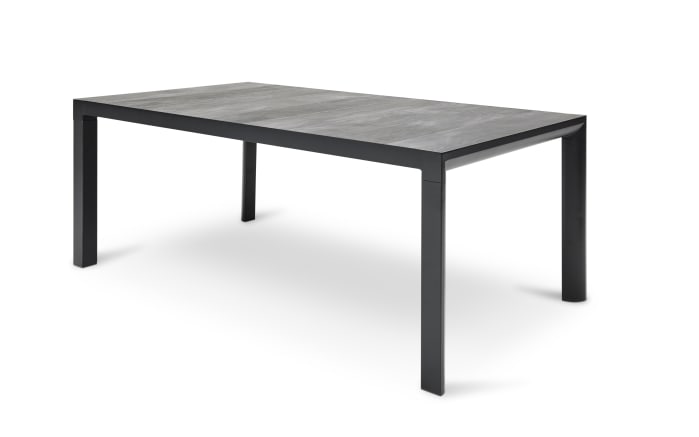 Esstisch Acarna, Teakholz/anthrazit, 180 cm-01