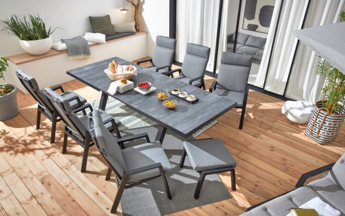 Esstisch Acarna, Teakholz/anthrazit, 180 cm-04