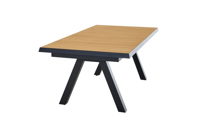 Ausziehtisch Latea, anthrazit/Teakholz, inkl. Synchron-Auszug-03