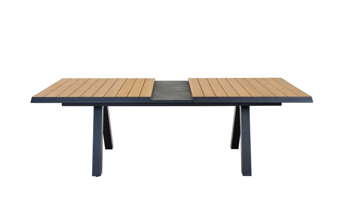 Ausziehtisch Latea, anthrazit/Teakholz, inkl. Synchron-Auszug-06