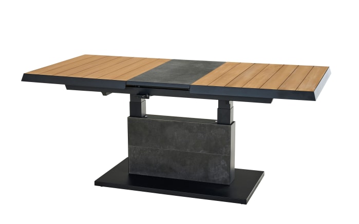 Lifttisch Latea, anthrazit/Teakholz, inkl. Funktionen-06