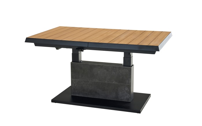 Lifttisch Latea, anthrazit/Teakholz, inkl. Funktionen-03
