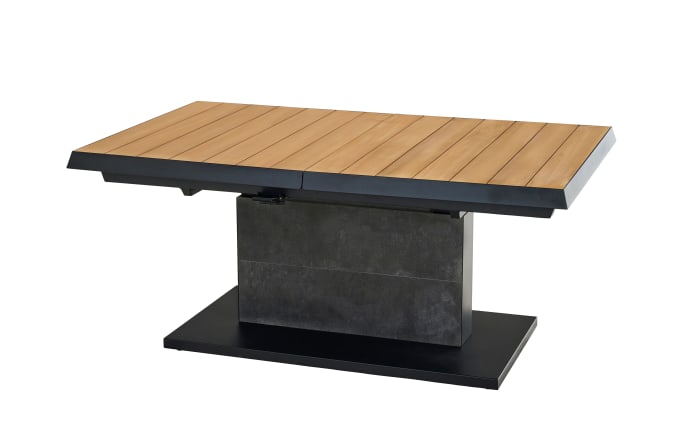 Lifttisch Latea, anthrazit/Teakholz, inkl. Funktionen-01