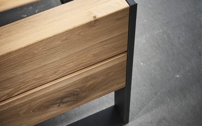 Schlafzimmer Steel, Wildeiche gebürstet, 180 x 200 cm, Schrank 299 x 222 cm-07