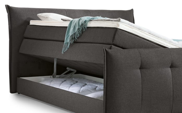 Boxspringbett Florida, anthrazit, 180 x 200 cm-04