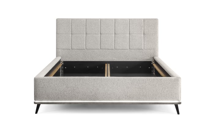 Polsterbett Stamford, grau, inkl. Bettkasten-05
