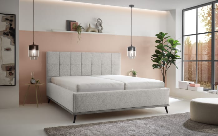 Polsterbett Stamford, grau, inkl. Sockelbeleuchtung-03