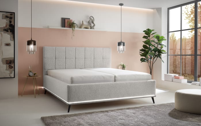 Polsterbett Stamford, grau, inkl. Sockelbeleuchtung-02
