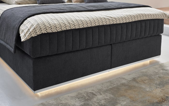 Boxspringbett Felina Fly, dunkelgrau, 180 x 200 cm-03