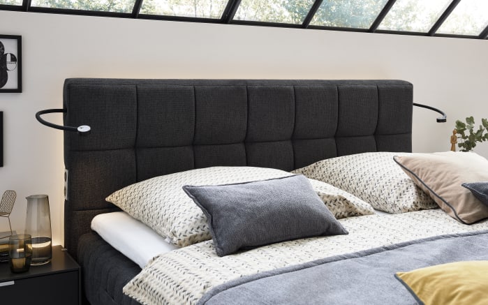Boxspringbett Felina Fly, dunkelgrau, 180 x 200 cm-02