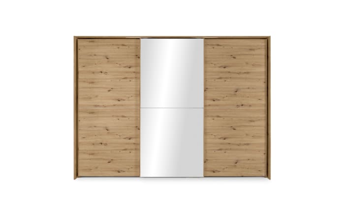 Schwebetürenschrank Henderson, Eiche Artisan-Nachbildung-02