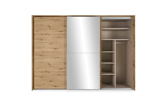 Schwebetürenschrank Henderson, Eiche Artisan-Nachbildung-03