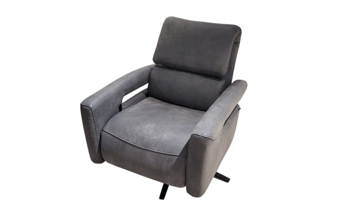 Leder Fernsehsessel MR 261, graphit-03