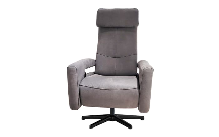Leder Fernsehsessel MR 261, graphit-02