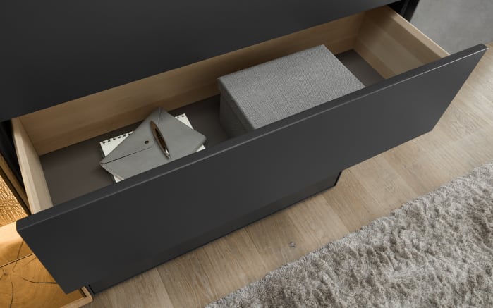 Highboard Trevio, anthrazit/Kerneiche massiv-04
