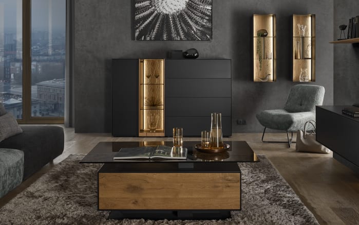 Highboard Trevio, anthrazit/Kerneiche massiv-03