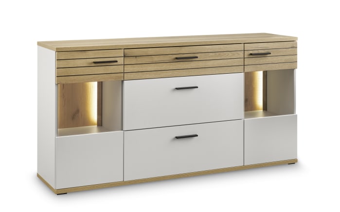 Sideboard QUINCY, grau/Eiche-Nachbildung, inkl. LED-Beleuchtung-02