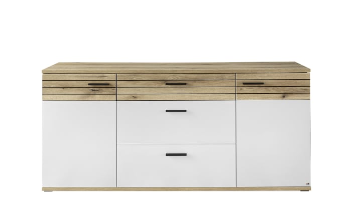 Sideboard QUINCY, grau/Eiche-Nachbildung-01