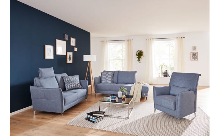 Sofa 2-Sitzer Piatto, blau-04