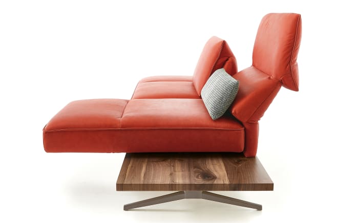 Leder Sofa Phoenix 2,5-sitzig, rot, inkl. Funktionen-04