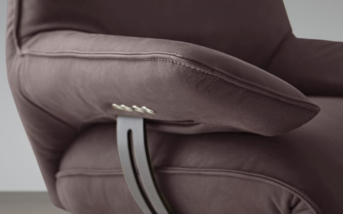 Leder Relaxsessel Spiky, schoko, inkl. Funktionen-02