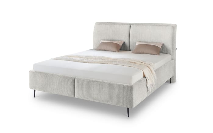 Polsterbett Bari, silber, 180 x 200 cm-03