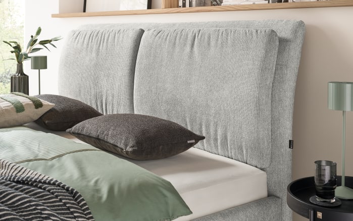 Polsterbett Bari, silber, 180 x 200 cm-02