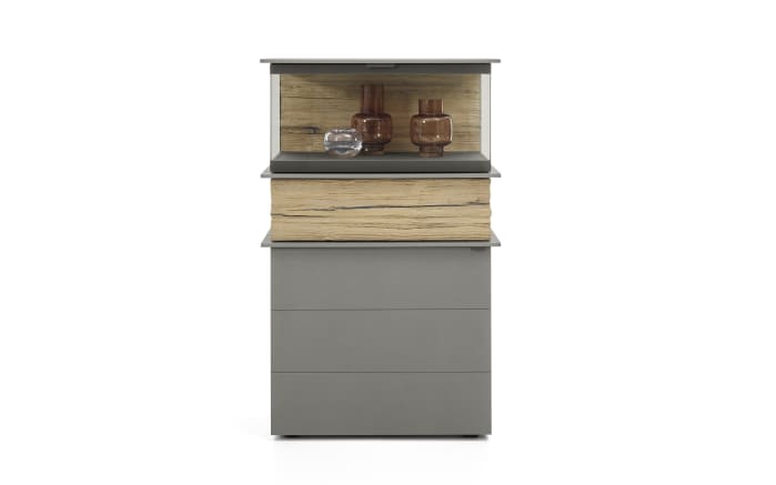 Vitrine Jana, graphit, inkl. Softclose Funktion-02