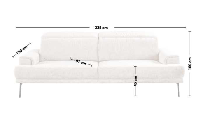 Sofa MR 4580, nature, inkl. Funktionen-04