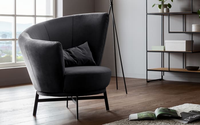Sessel MR Kleo, schwarz, inkl. 360° Drehfunktion-01