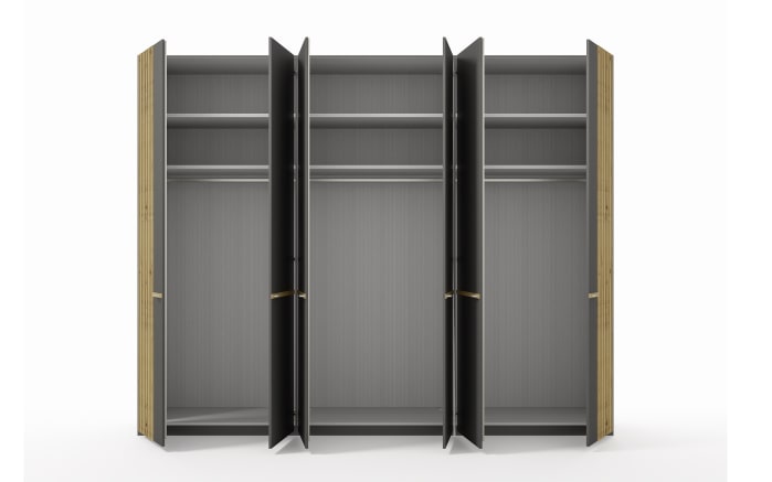 Drehtürenschrank Isabelle, graphit/Bianco Eiche Nachbildung-04