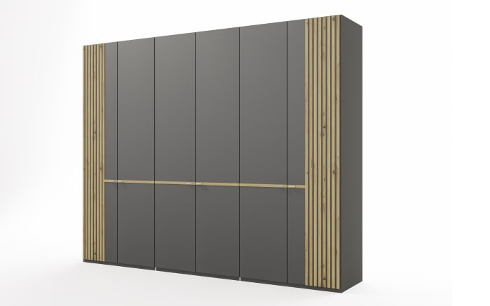 Drehtürenschrank Isabelle, graphit/Bianco Eiche Nachbildung-02