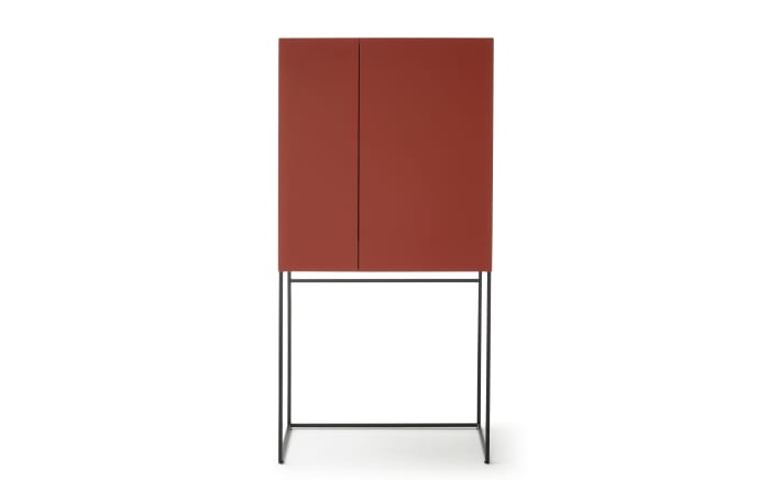 Barschrank Amaya, indisch rot, inkl. Beleuchtung -05