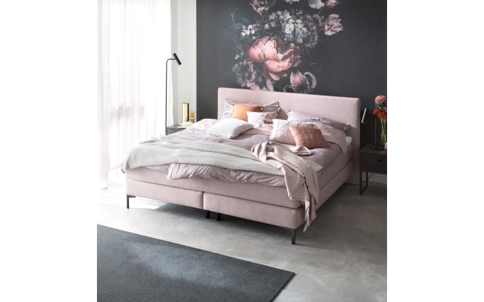 Boxspringbett Vita, rosa, H2/H3, 180 x 200 cm-02