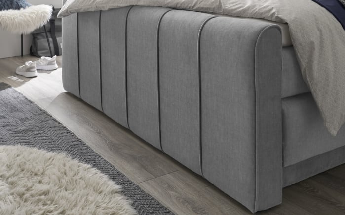 Boxspringbett Fairfield, grau, 180 x 200 cm-06