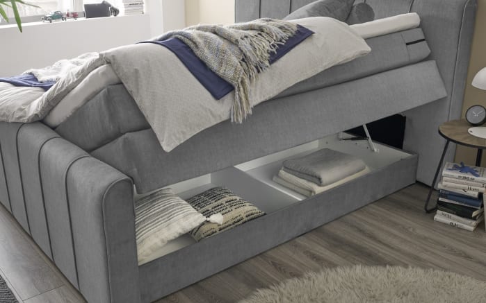 Boxspringbett Fairfield, grau, 180 x 200 cm-08