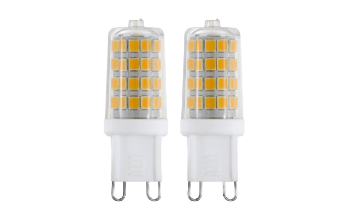 LED-Leuchtmittel 3 W/G9/320 lm, klar, 2er Pack