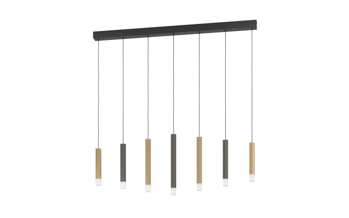 LED-Pendelleuchte ESTANTERIOS, schwarz/braun, inkl. Dimmfunktion -01