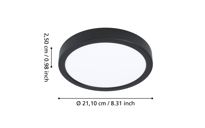 LED-Deckenleuchte Fueva 6, schwarz-02