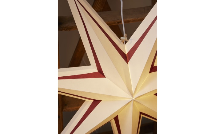 Papier Stern Stripe, dunkelrot/weiß, 70 cm-03