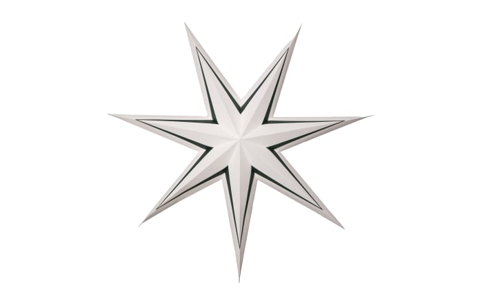 Papier Stern Stripe, dunkelgrün/weiß, 70 cm-01