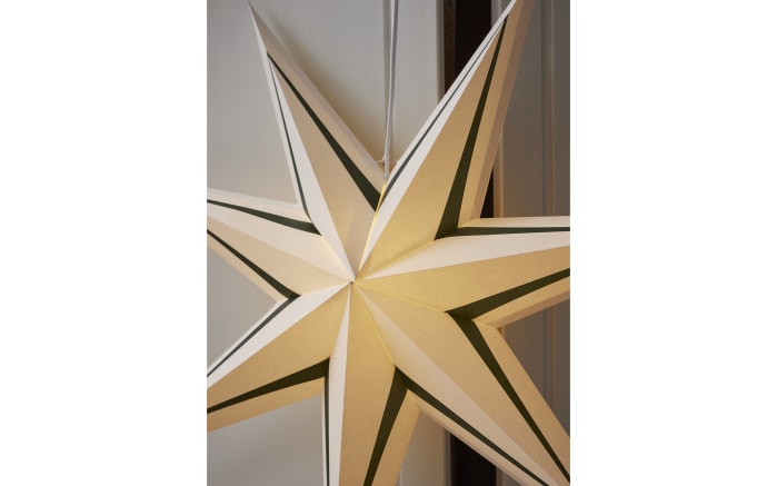 Papier Stern Stripe, dunkelgrün/weiß, 70 cm-04