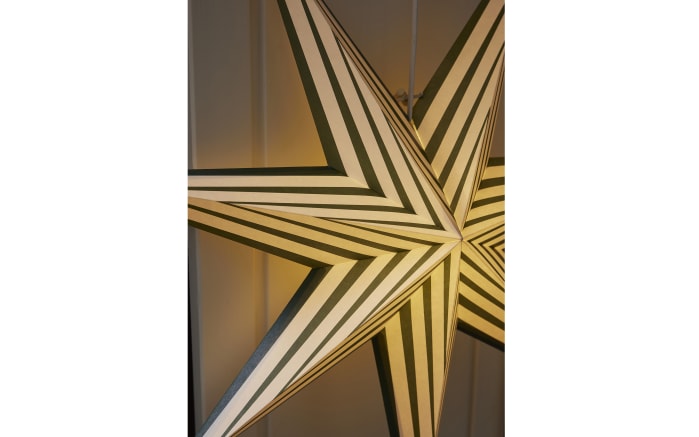 Papier Stern Stripe, dunkelgrün/weiß, 70 cm-06