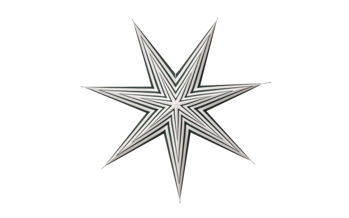 Papier Stern Stripe, dunkelgrün/weiß, 70 cm-01