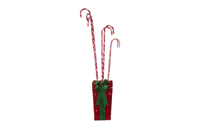 Stehleuchte Candycane in Box, rot/weiß-01