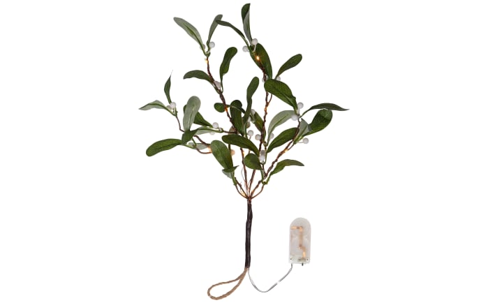 Mistelzweig mit Beleuchtung, hellgrün, 35 cm-01