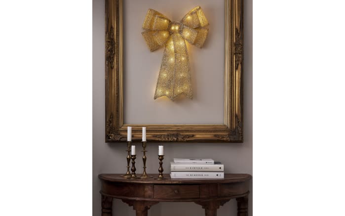 Schleife mit Beleuchtung Acro, goldfarbig-04